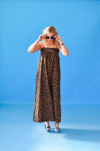 Jaime Leopard Maxi Dress