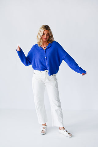 Piper Cardigan - Royal Blue