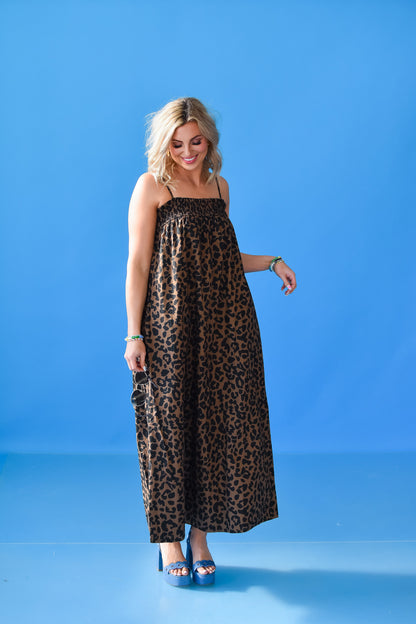 Jaime Leopard Maxi Dress