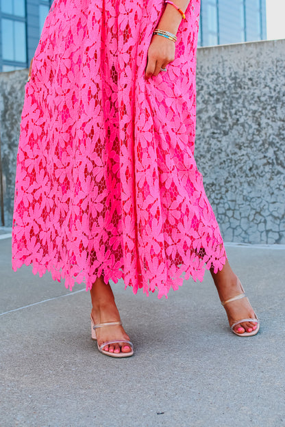 Tiana Lace Midi Dress