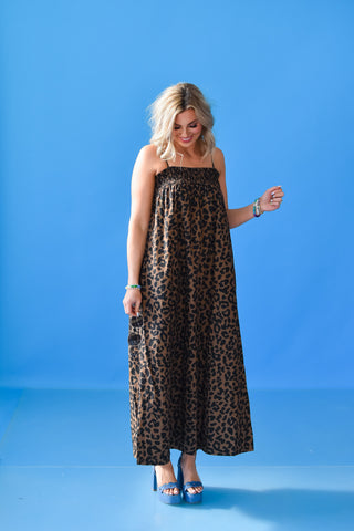Jaime Leopard Maxi Dress - RESTOCK