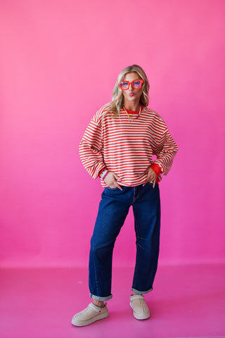 Emma Stripe Sweatshirt