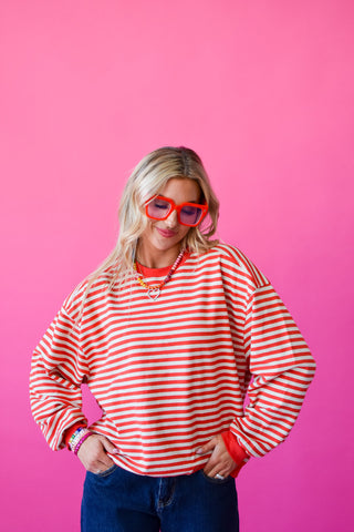 Emma Stripe Sweatshirt