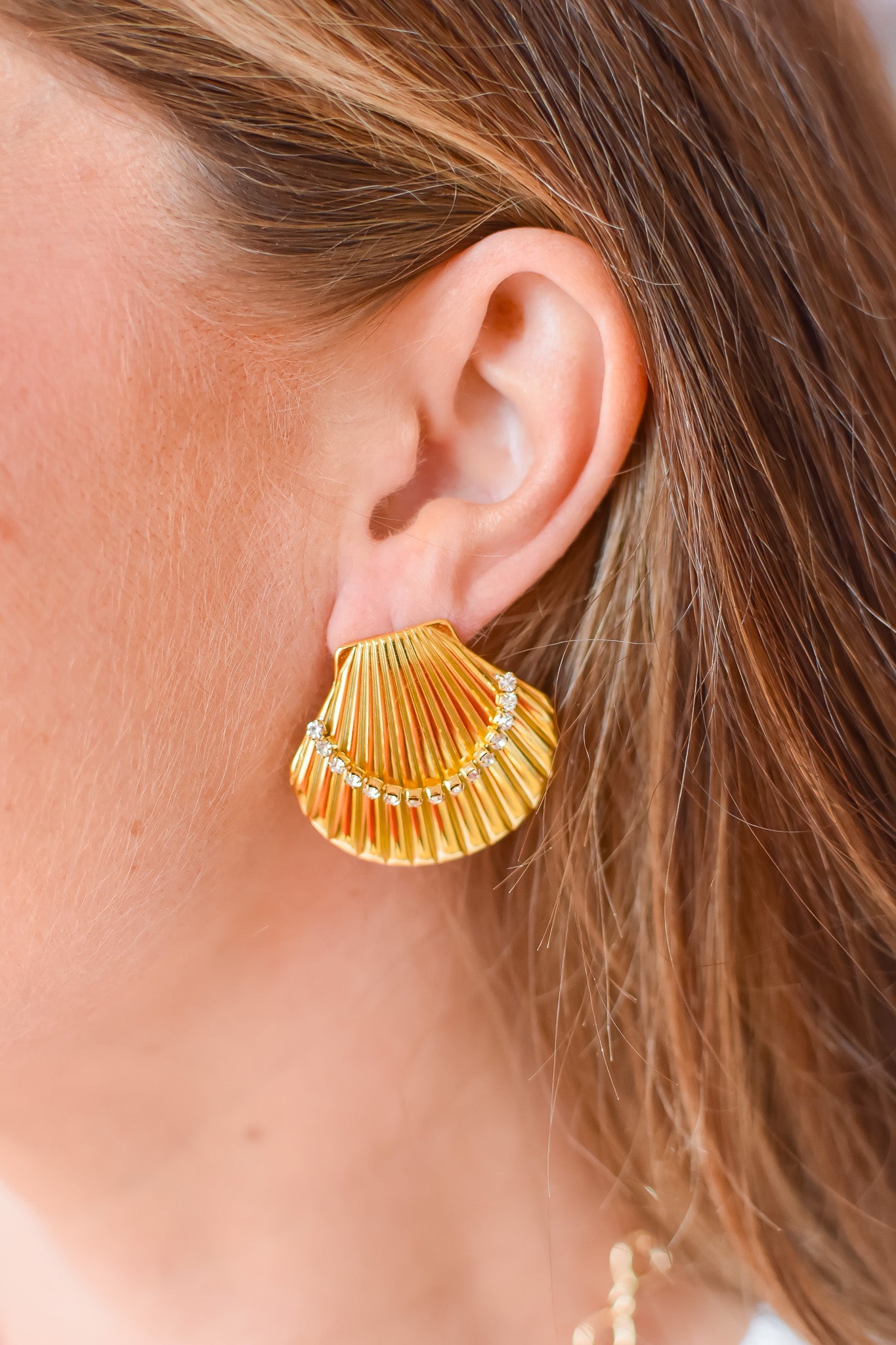 Adora Shell Statement Earrings