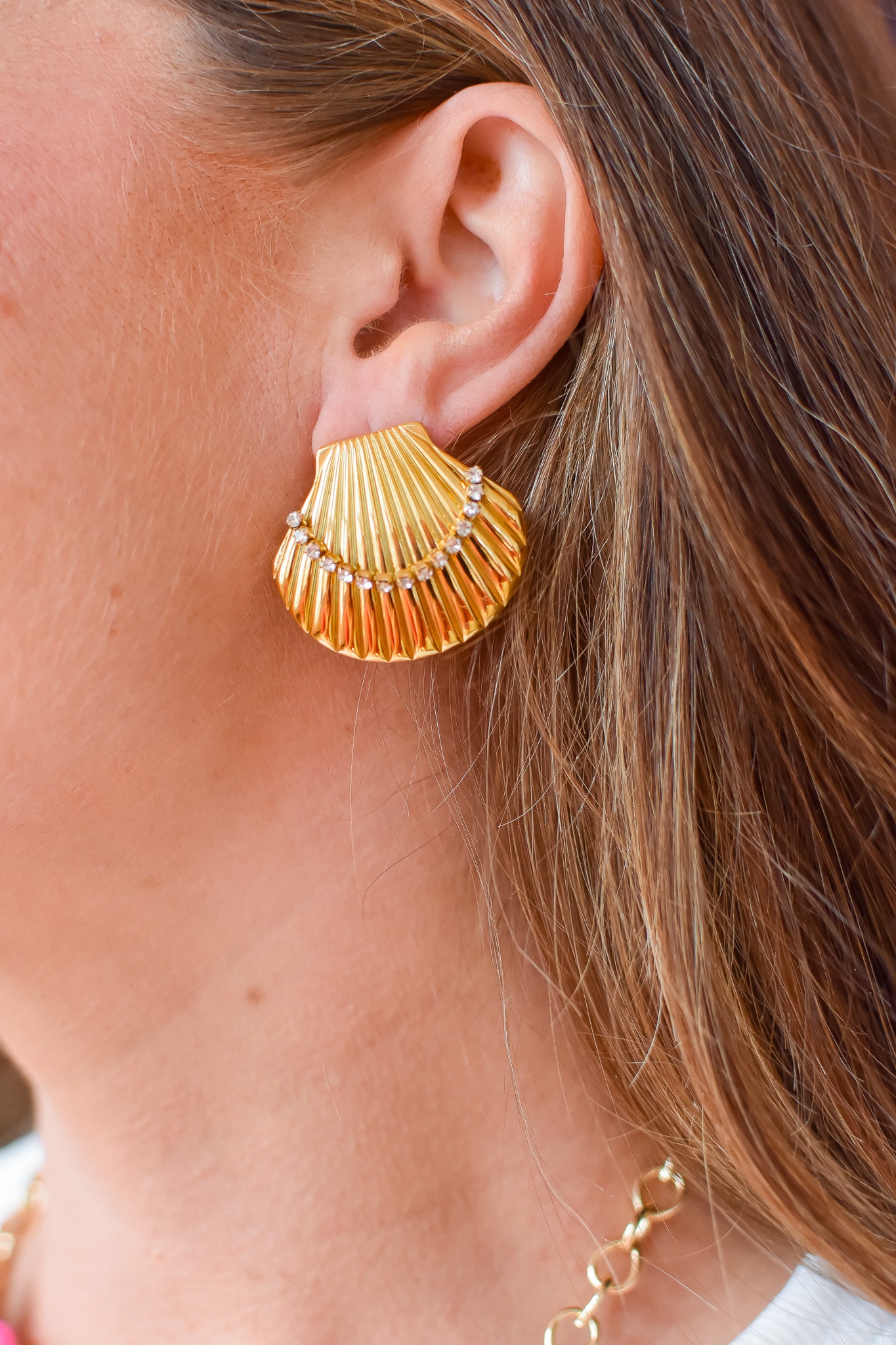 Adora Shell Statement Earrings