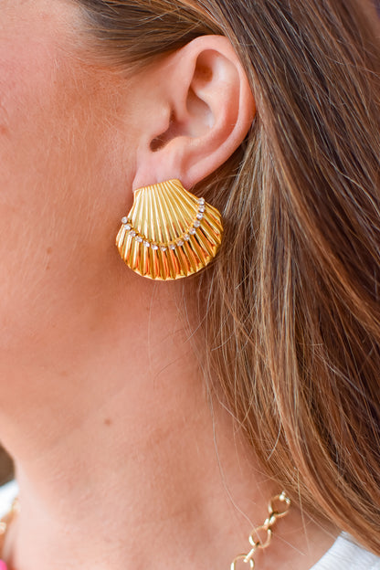 Adora Shell Statement Earrings