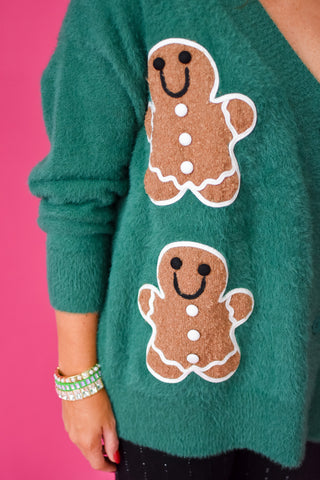 Gingerbread Knit Oversized Cardigan
