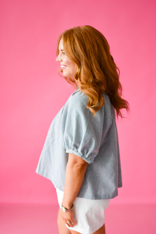 Frankie Gingham Top