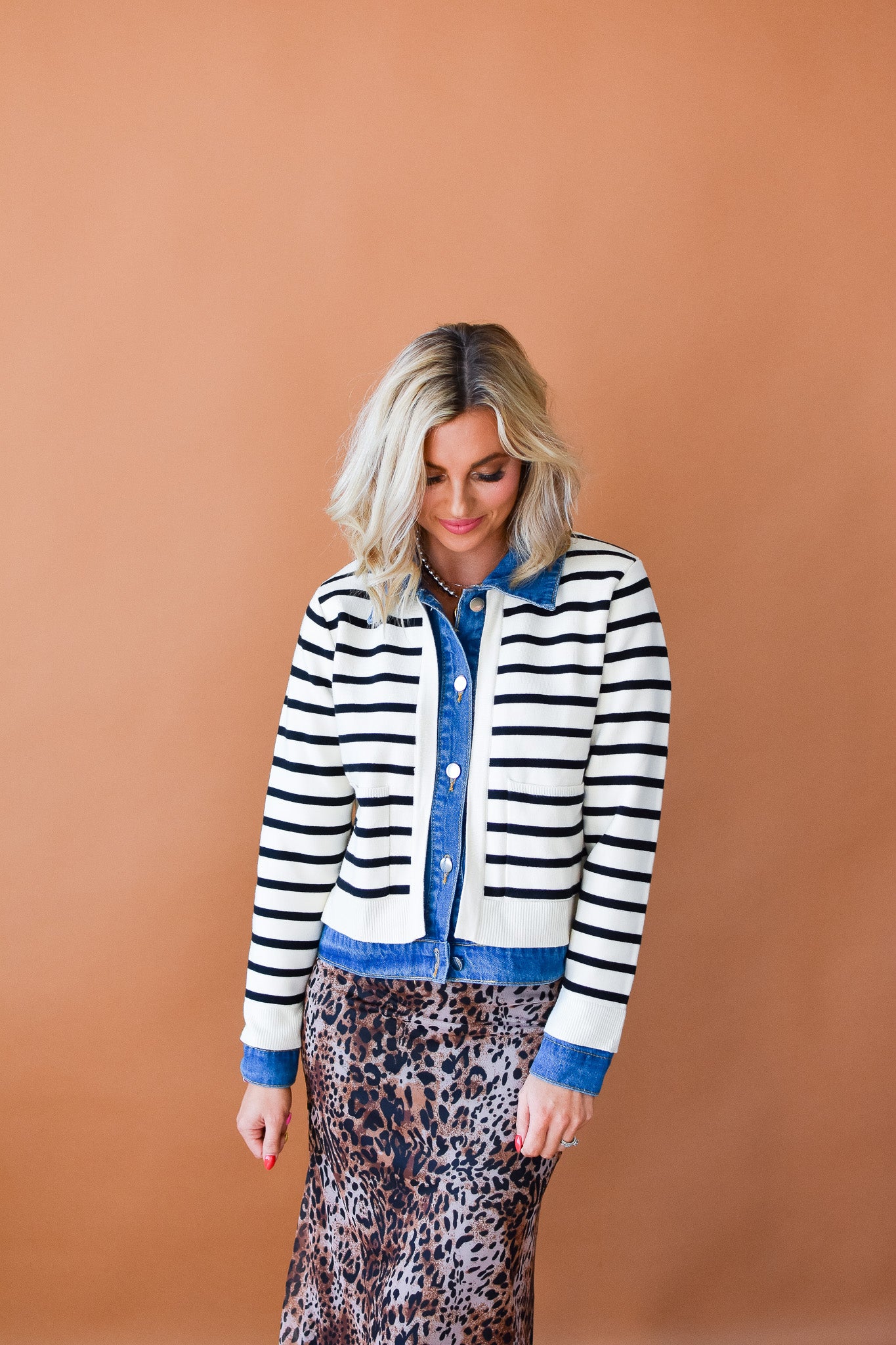 Alisha Striped Cardigan