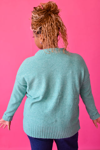 Laura Knit Sweater in Teal