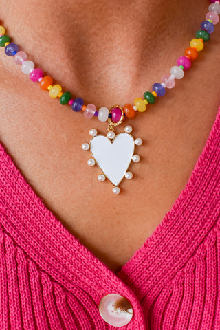 Pearl Crush Gold Charm