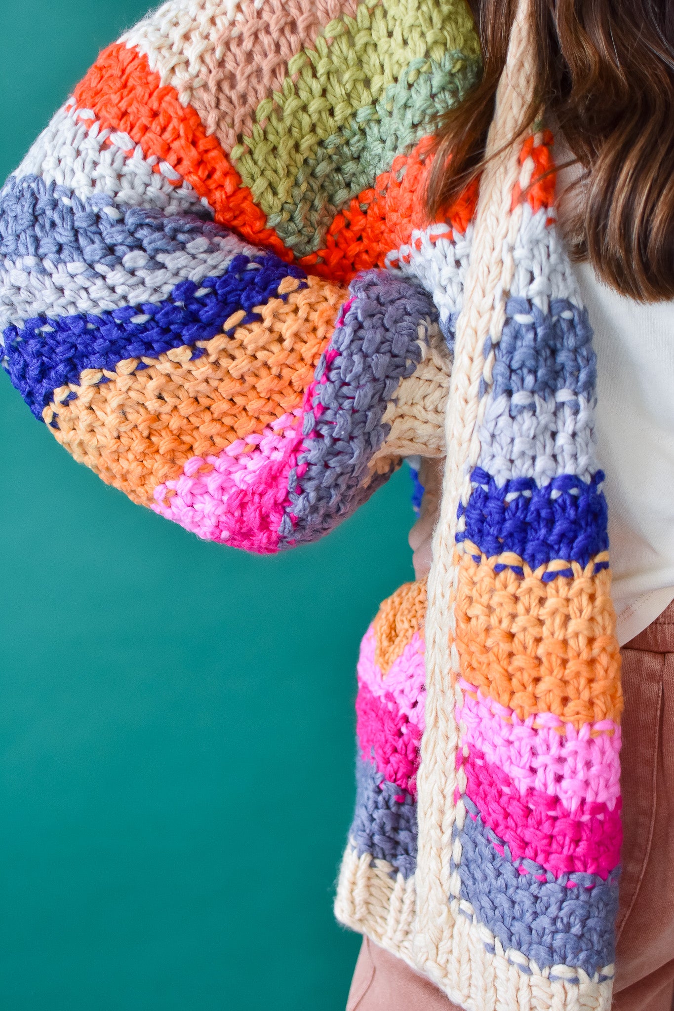 Alyn Cardigan in Natural Multi