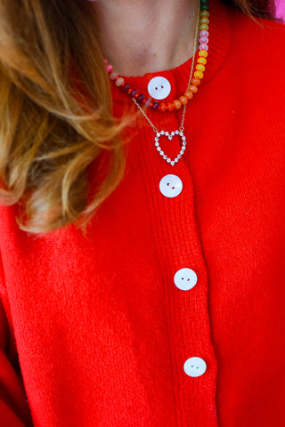 Juniper Cardigan in Red