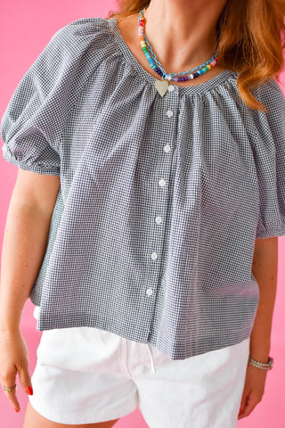 Frankie Gingham Top