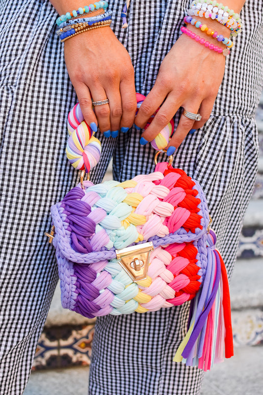 Rainbow Montego Woven Bag - RESTOCK