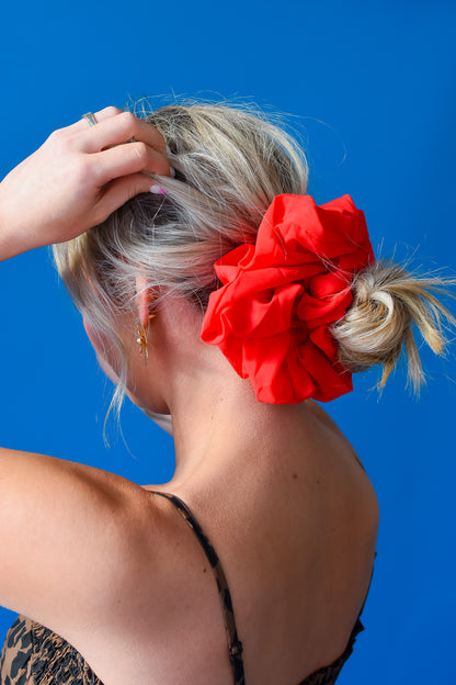 Oversized Scrunchie - Red