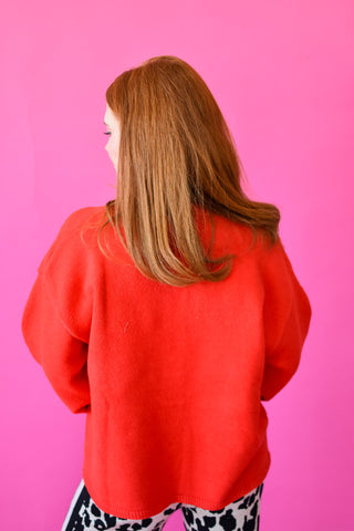 Juniper Cardigan in Red