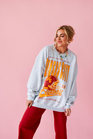 KC Football Crewneck Sweatshirt *RESTOCK*