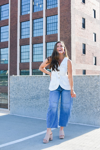 Paula Eyelet Vest