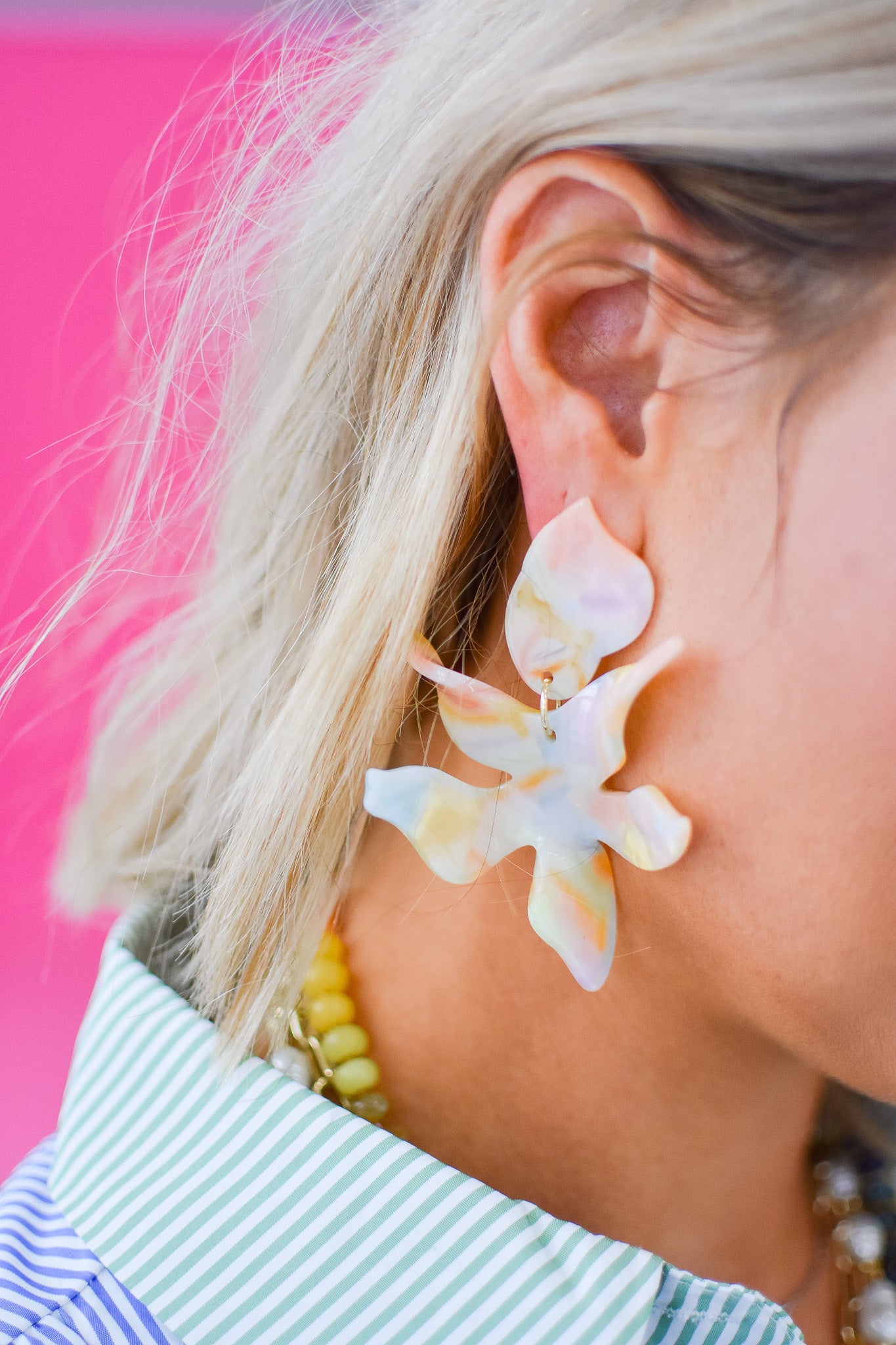 Flora Earrings - Rainbow Sherbert