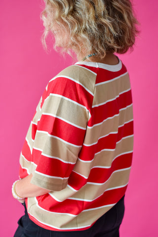 Destinee Oversized Stripe Knit Top