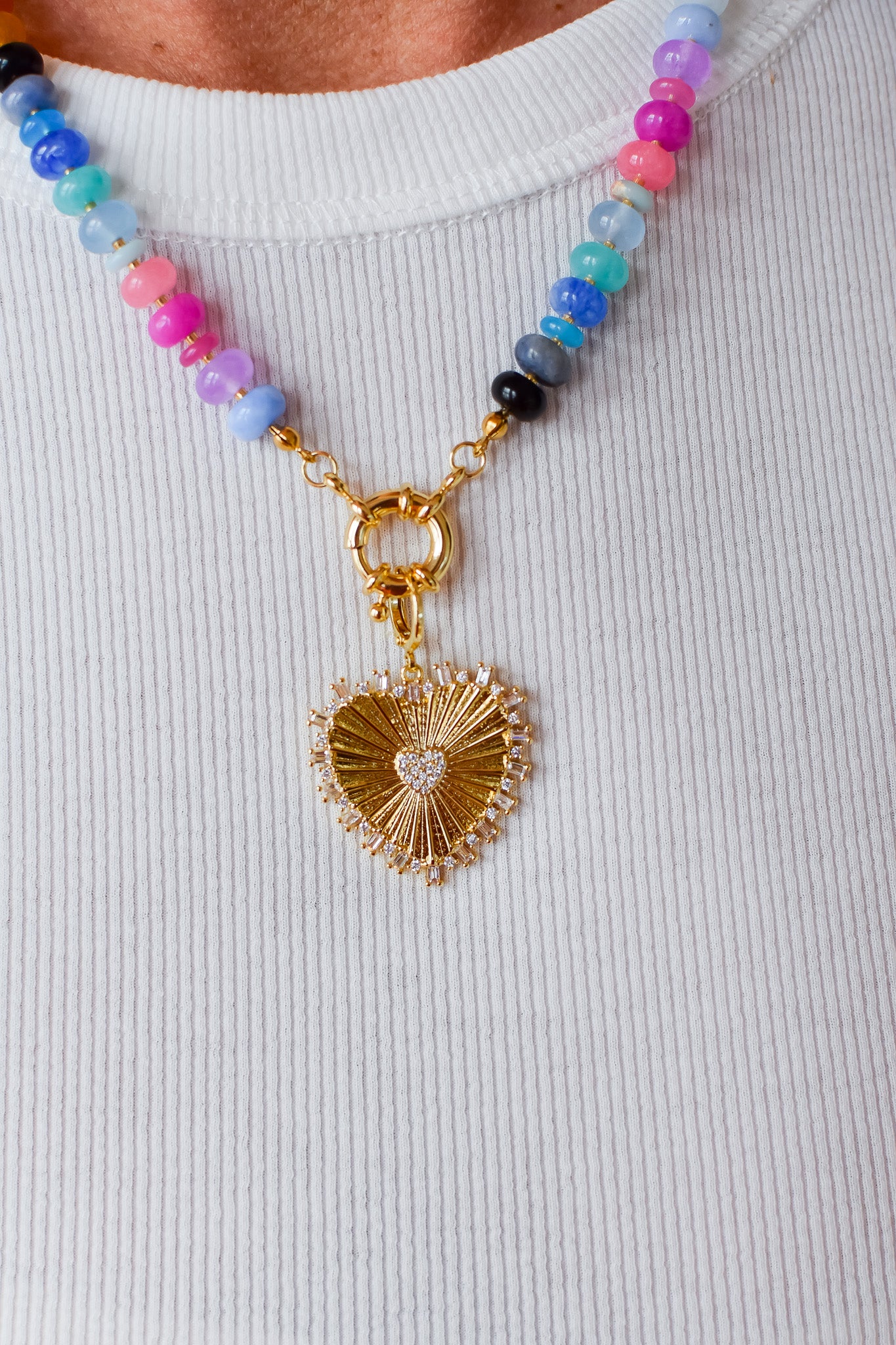 Mama Heart Gold Charm