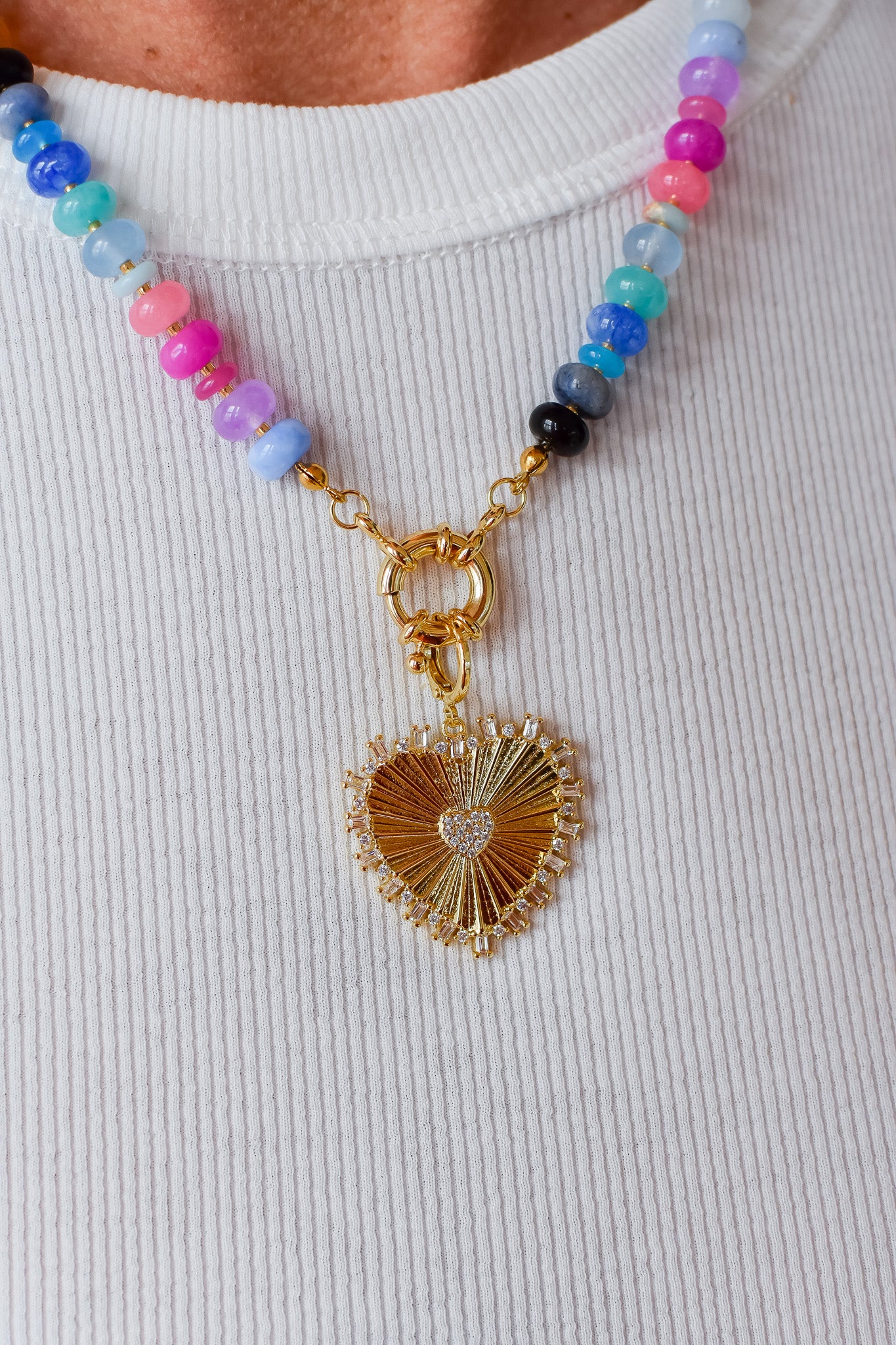 Mama Heart Gold Charm