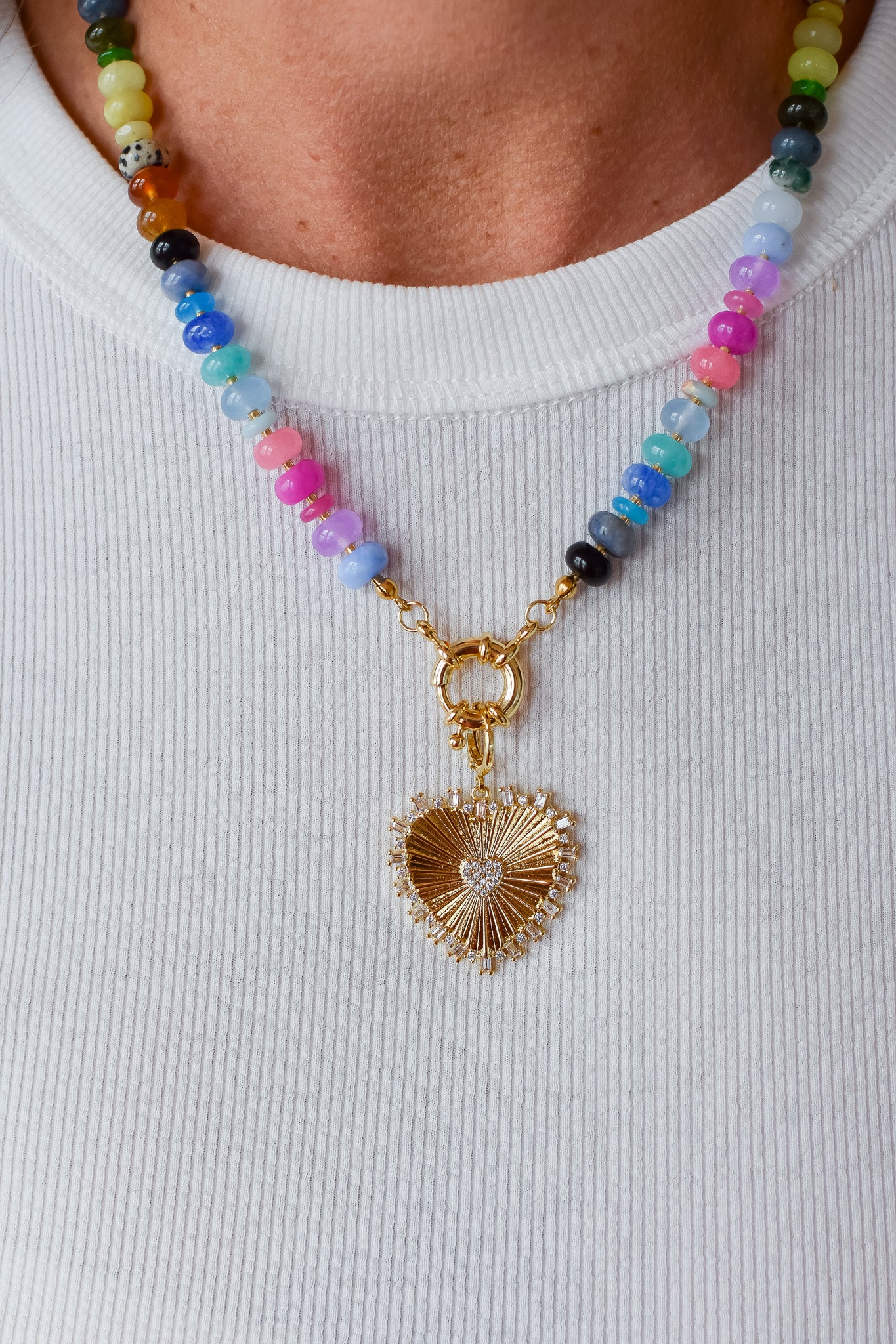 Mama Heart Gold Charm