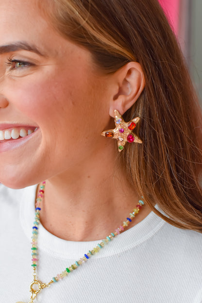 Karis Starfish Statement Earring