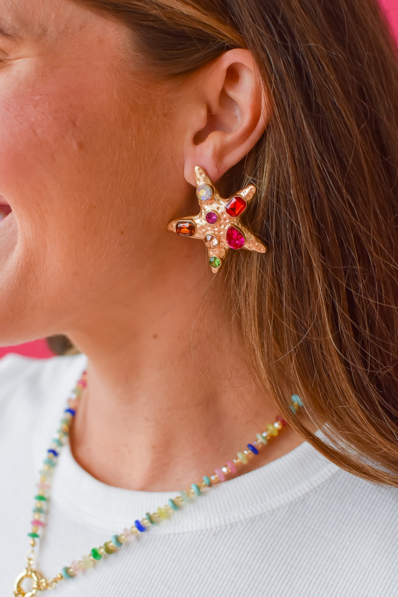 Karis Starfish Statement Earring