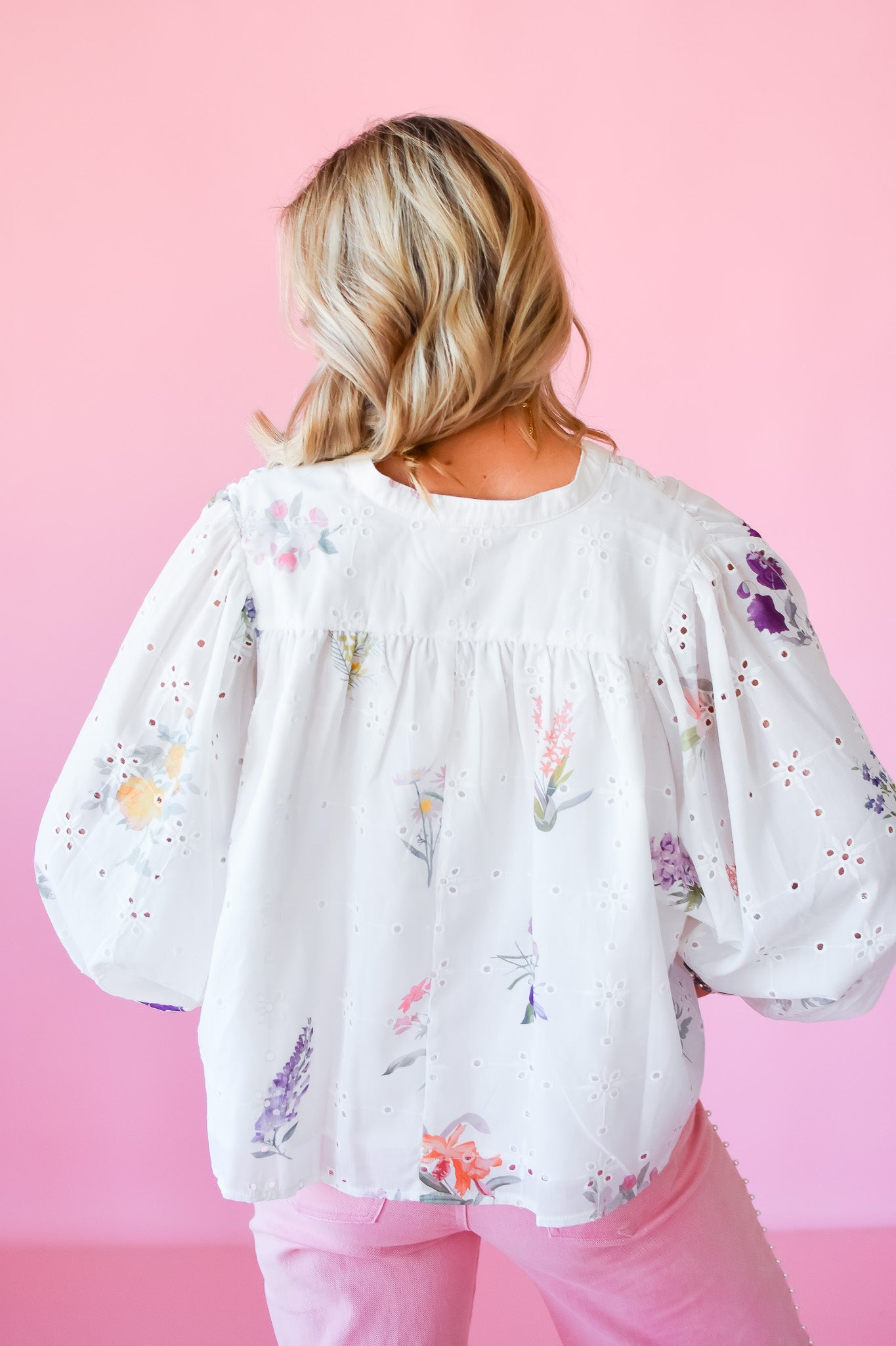 Aliyah Floral Eyelet Top