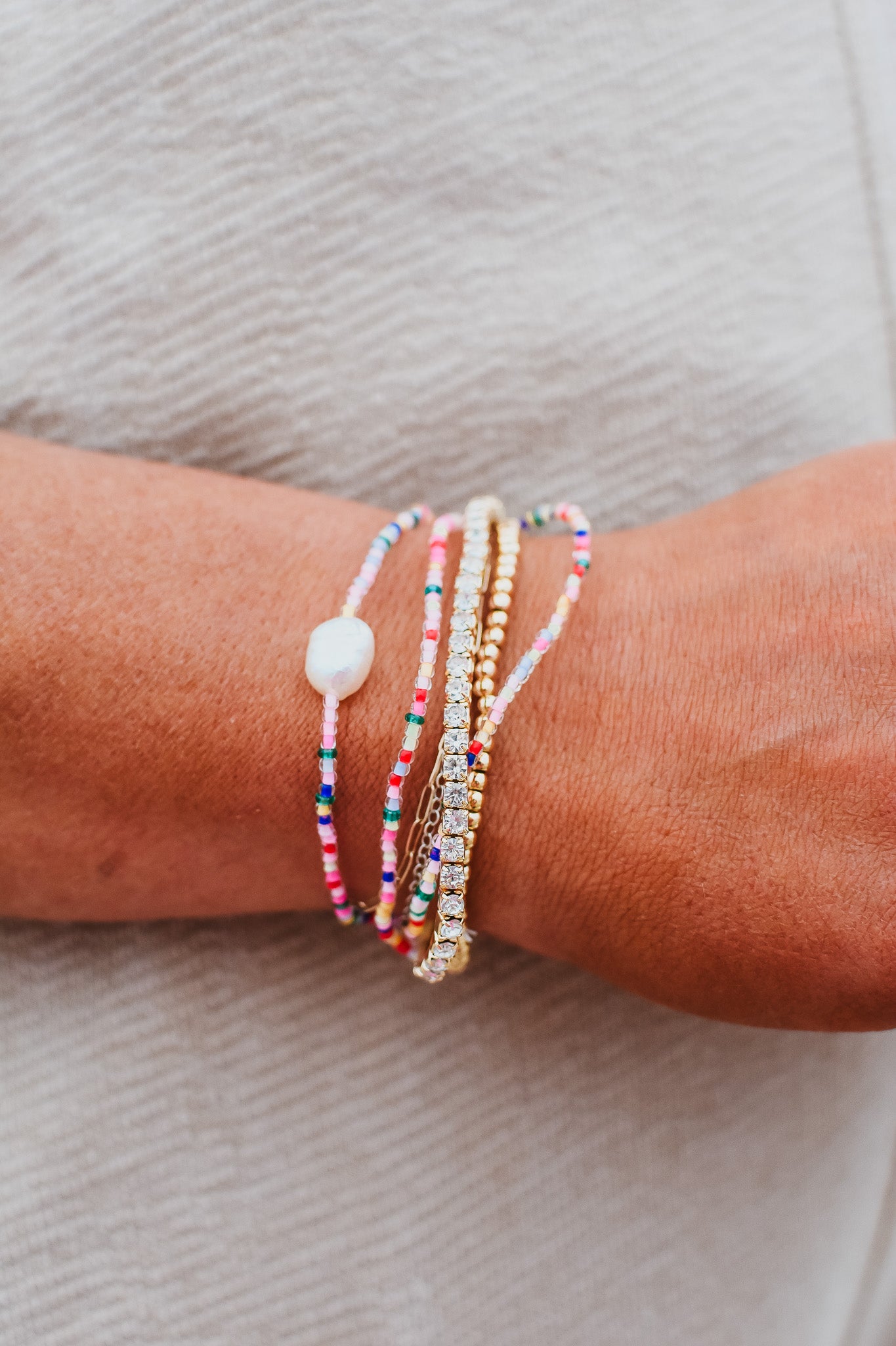 Beaded Bracelet Stack