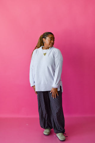 Laura Knit Sweater in Lilac