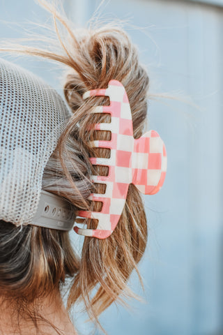 Checkered Claw Clip
