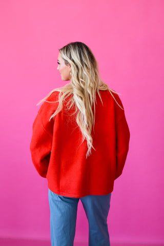 Juniper Cardigan in Red