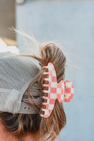 Checkered Claw Clip