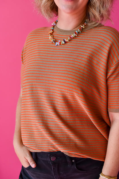 Vicky Stripe Knit Top RESTOCK