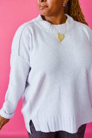 Laura Knit Sweater in Lilac