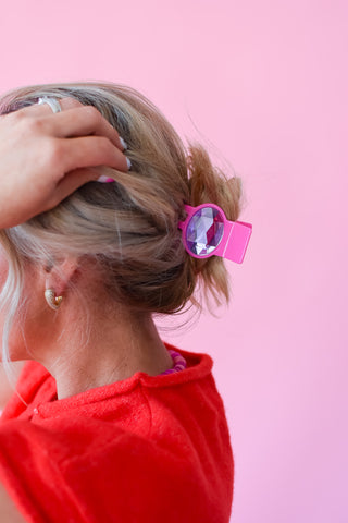 Gemstone Claw Clip - Pink Purple RESTOCK