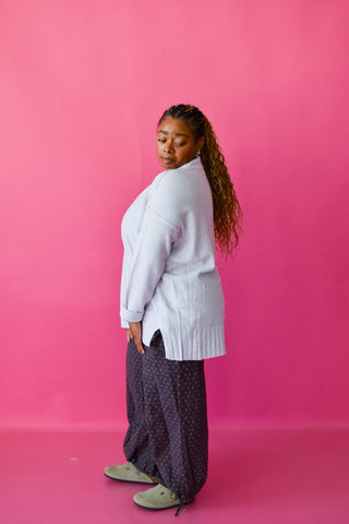 Laura Knit Sweater in Lilac