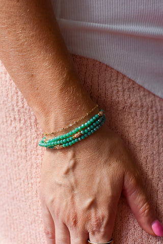 Turquoise Wrap Necklace & Bracelet