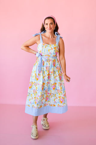Cora Floral Midi Dress