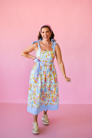 Cora Floral Midi Dress