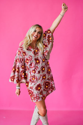 Wren Sequin Mini Dress