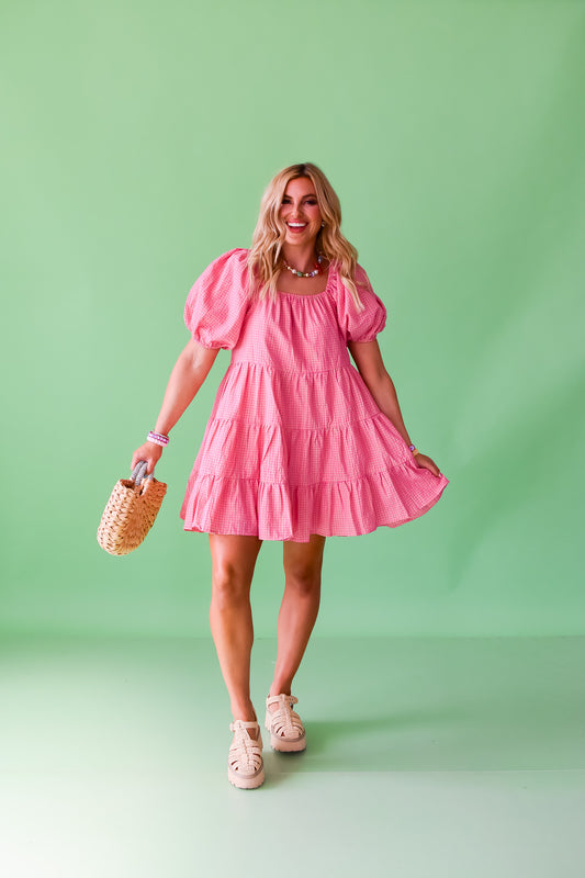 Pamela Plaid Mini Dress