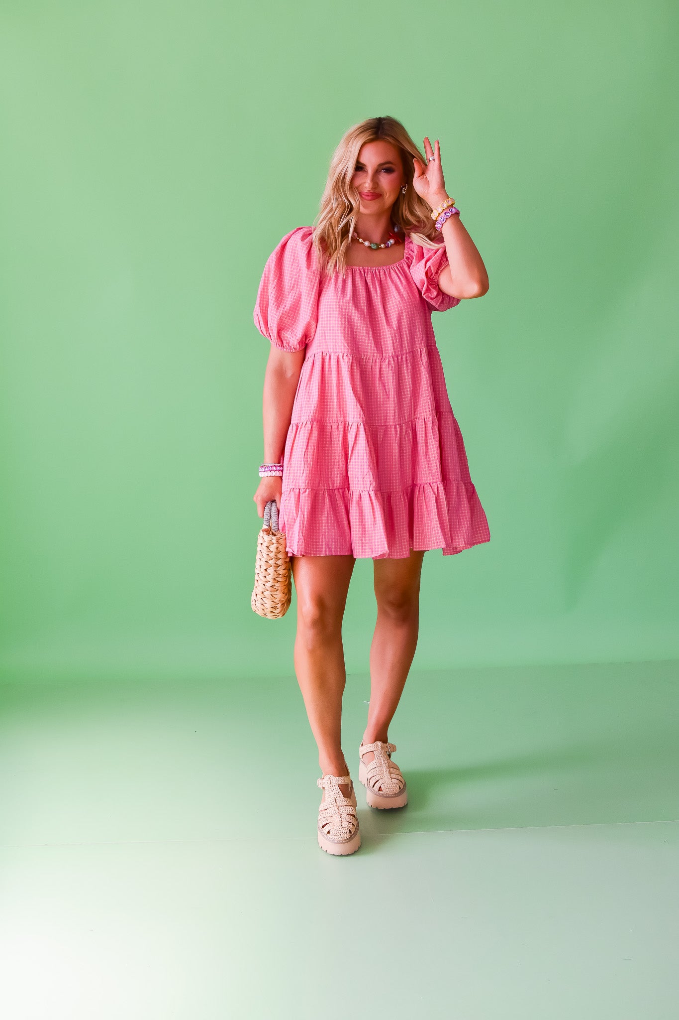 Pamela Plaid Mini Dress