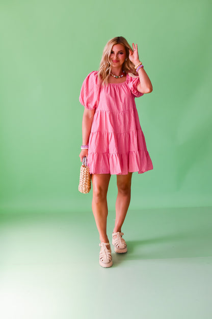 Pamela Plaid Mini Dress