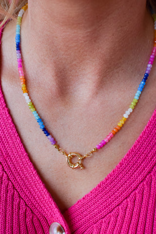 Rainbow Sugar Gemstone Necklace - RESTOCK