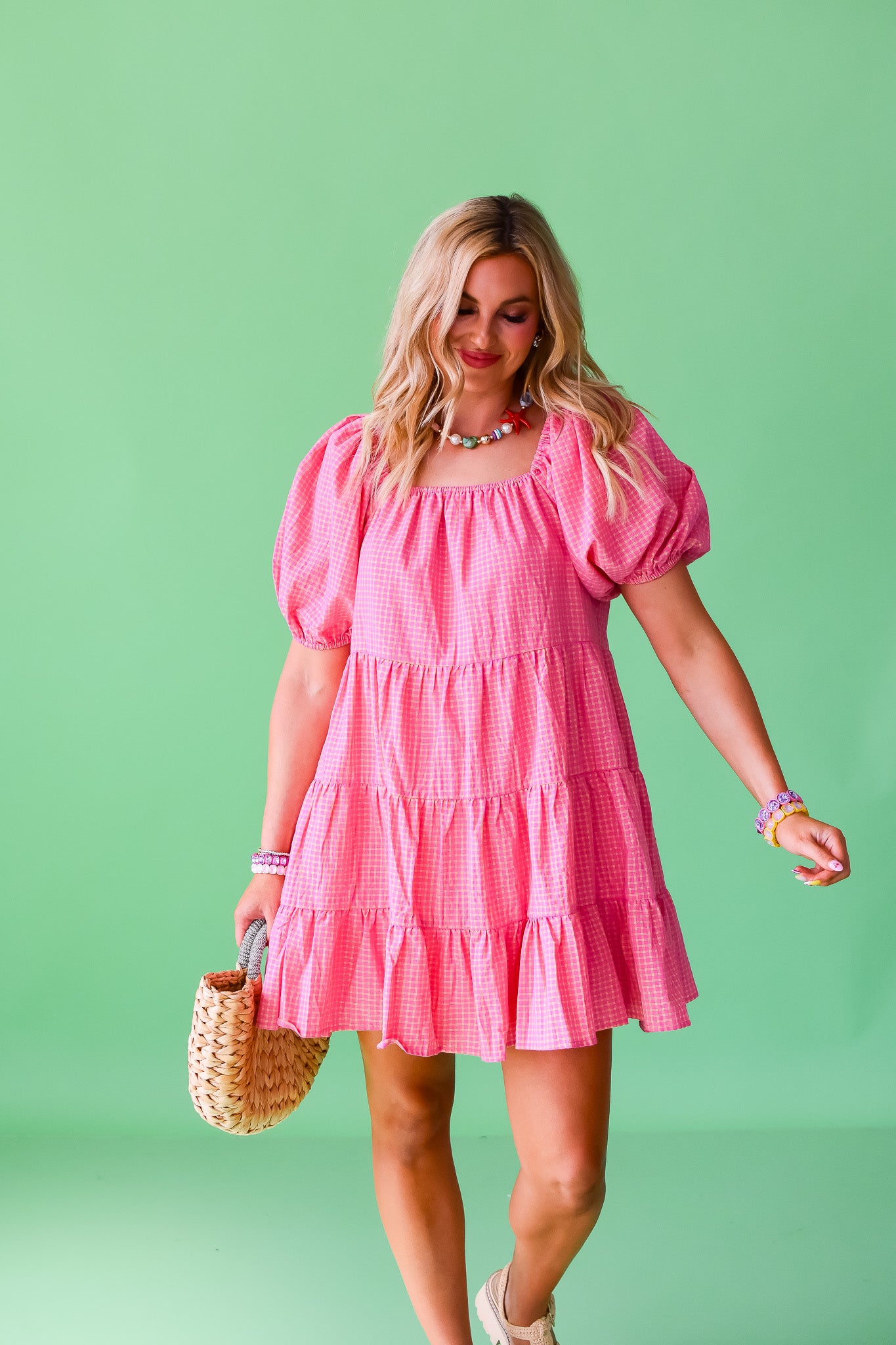 Pamela Plaid Mini Dress