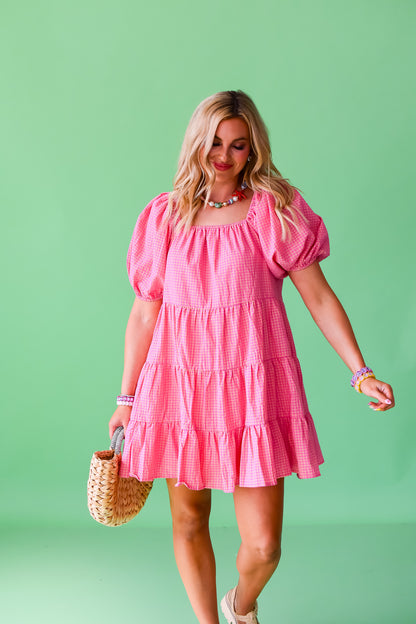 Pamela Plaid Mini Dress